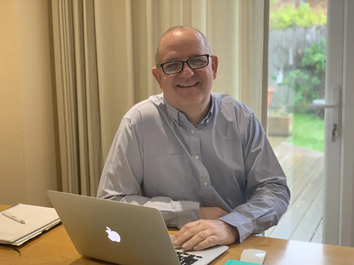 Joshua Pycroft working at his desk